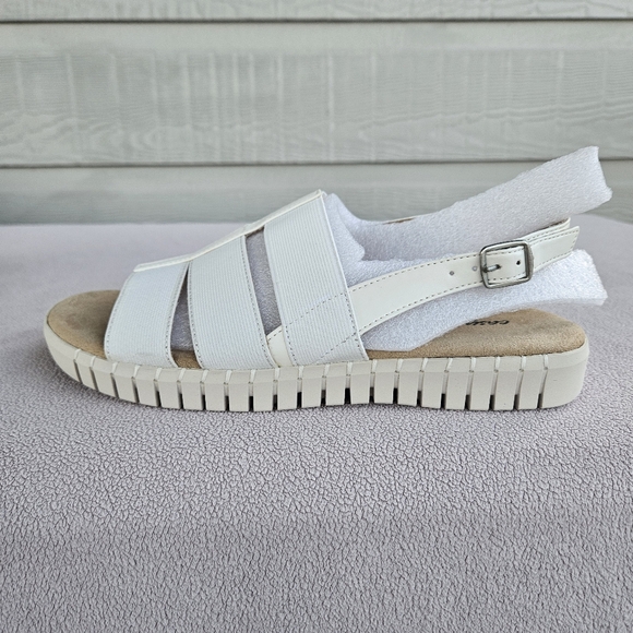 Easy Street Magge Sandals Women SZ 8 White Comfort Slingback Buckle Boho - Picture 5 of 11